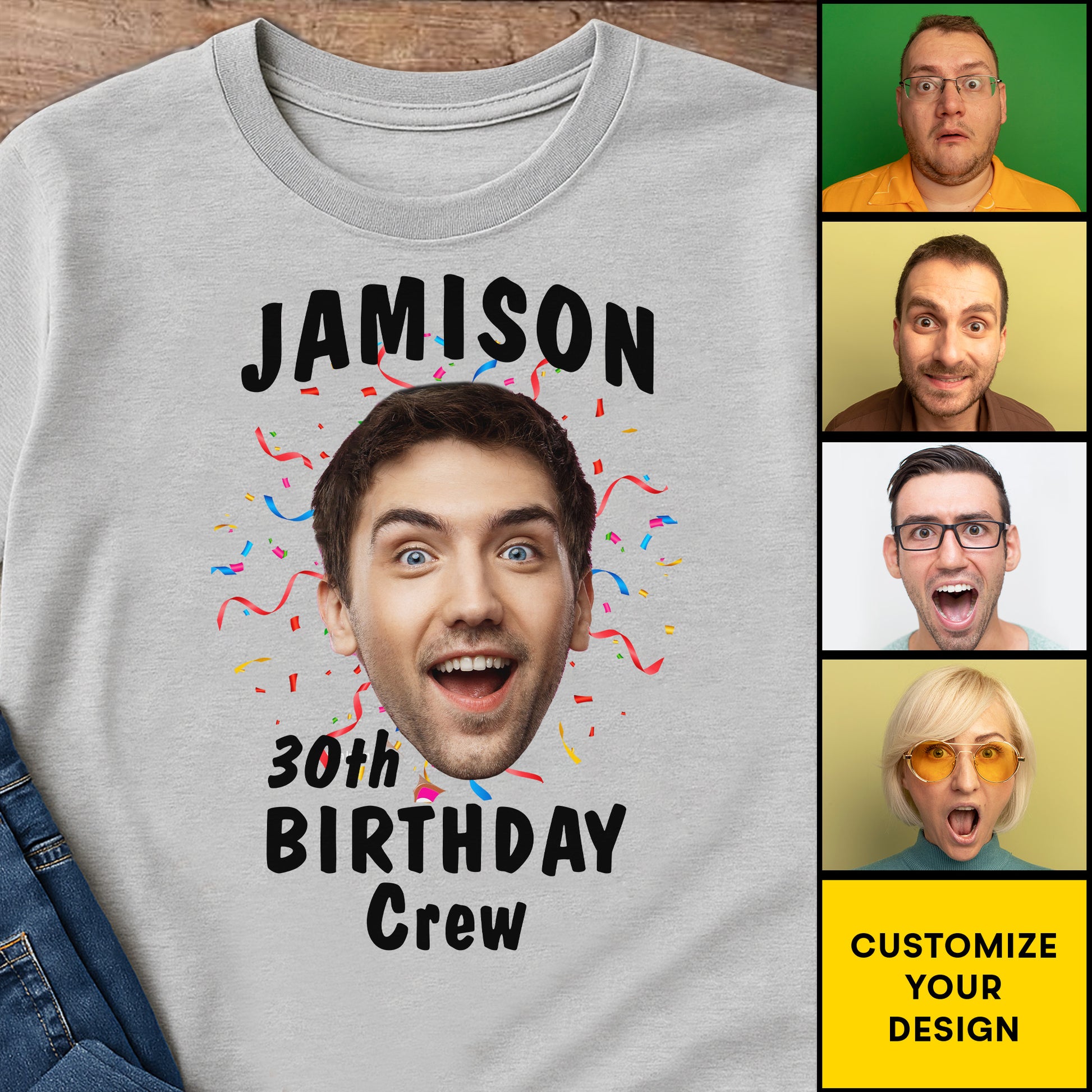 Birthday Crew Celebrations With Confetti