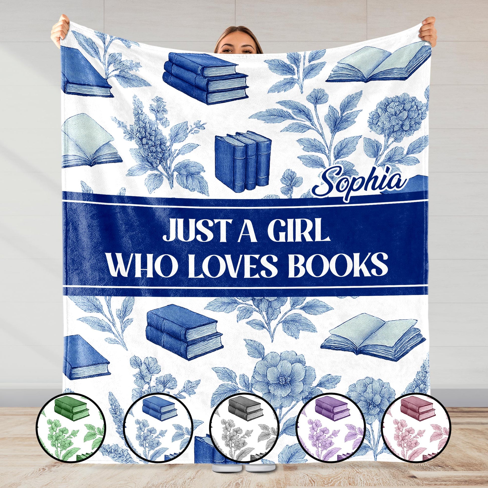 Just A Girl Who Loves Books And Flowers