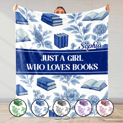 Just A Girl Who Loves Books And Flowers