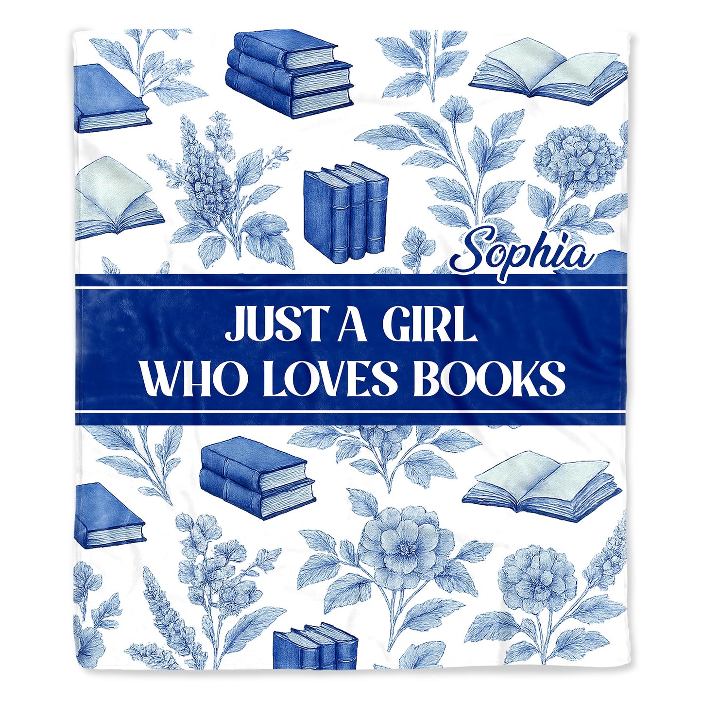 Just A Girl Who Loves Books And Flowers