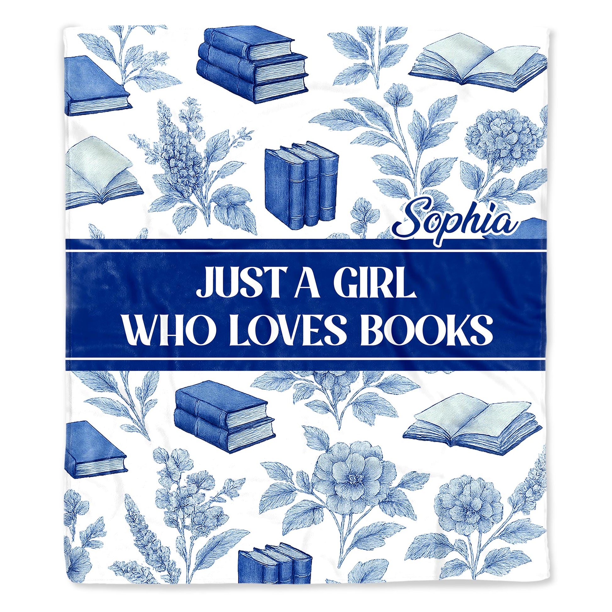 Just A Girl Who Loves Books And Flowers