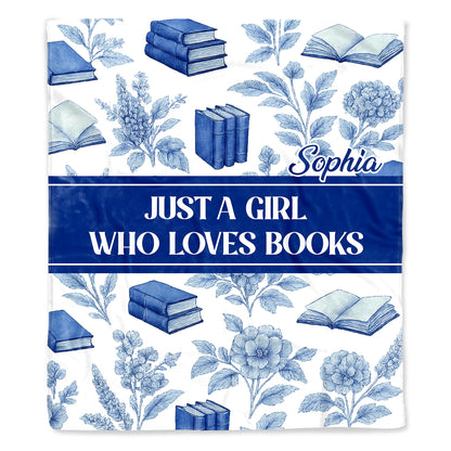 Just A Girl Who Loves Books And Flowers