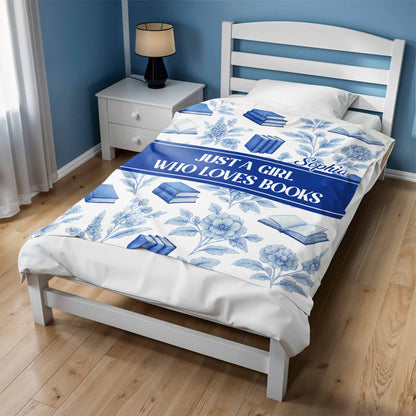 Just A Girl Who Loves Books And Flowers