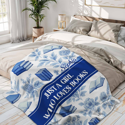 Just A Girl Who Loves Books And Flowers