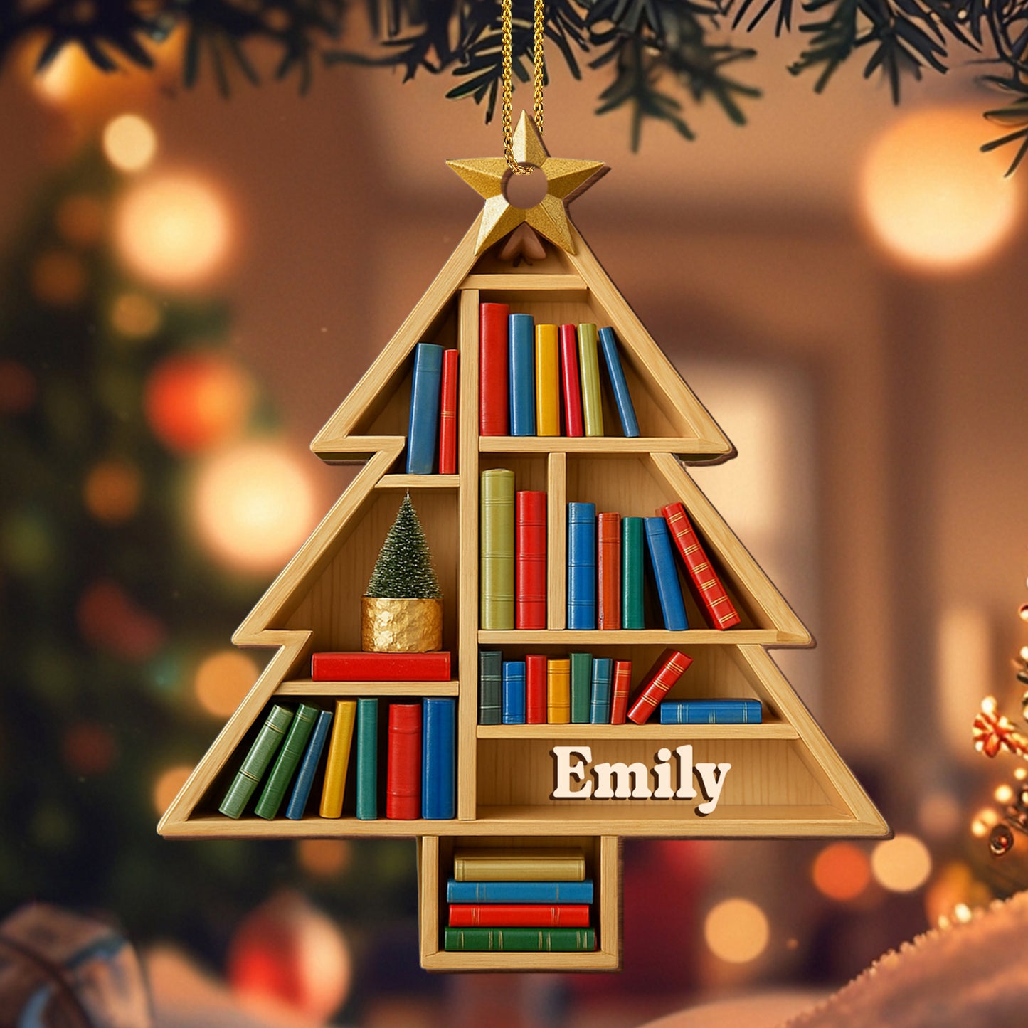 Celebrate Love Of Reading With Bookshelf Ornament
