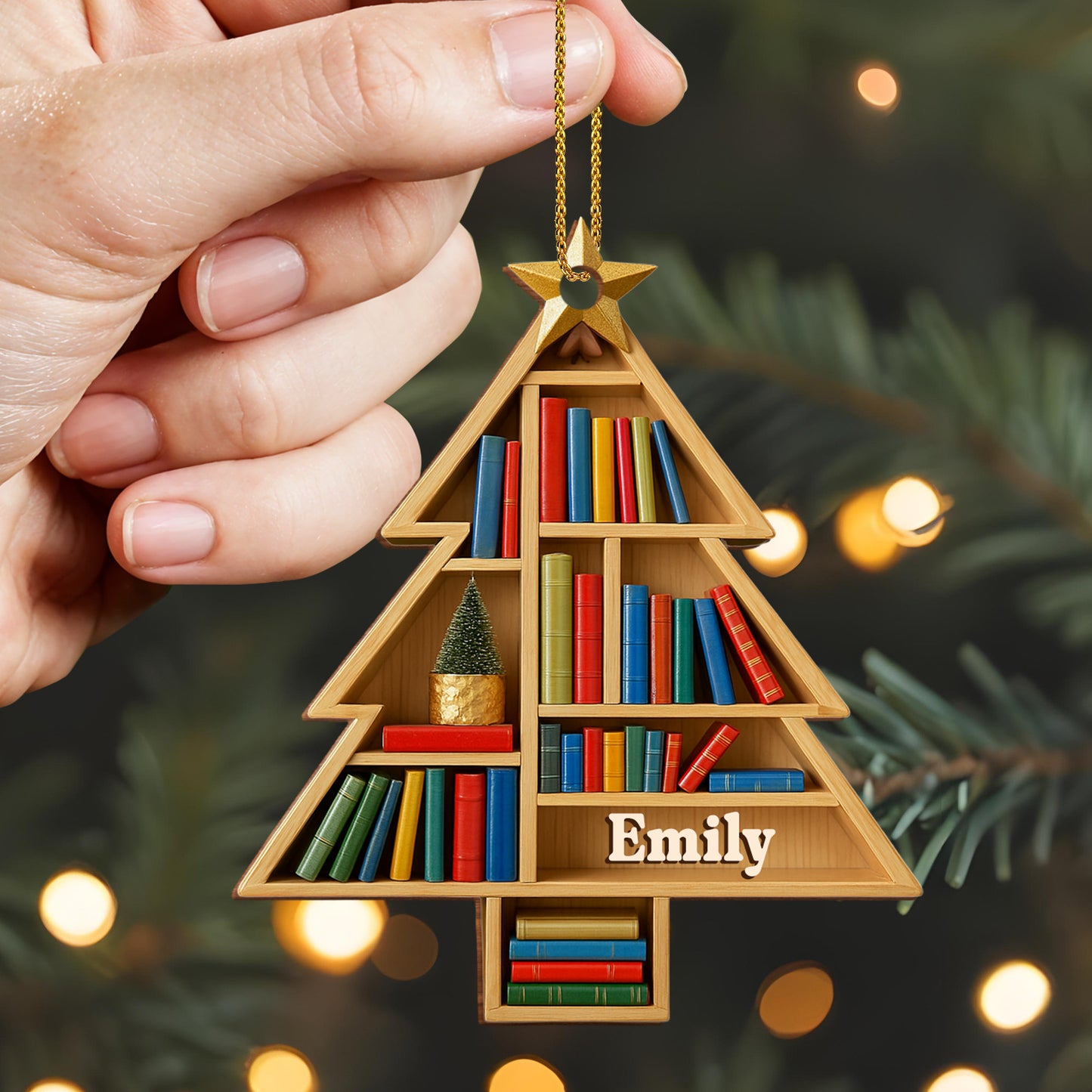 Celebrate Love Of Reading With Bookshelf Ornament