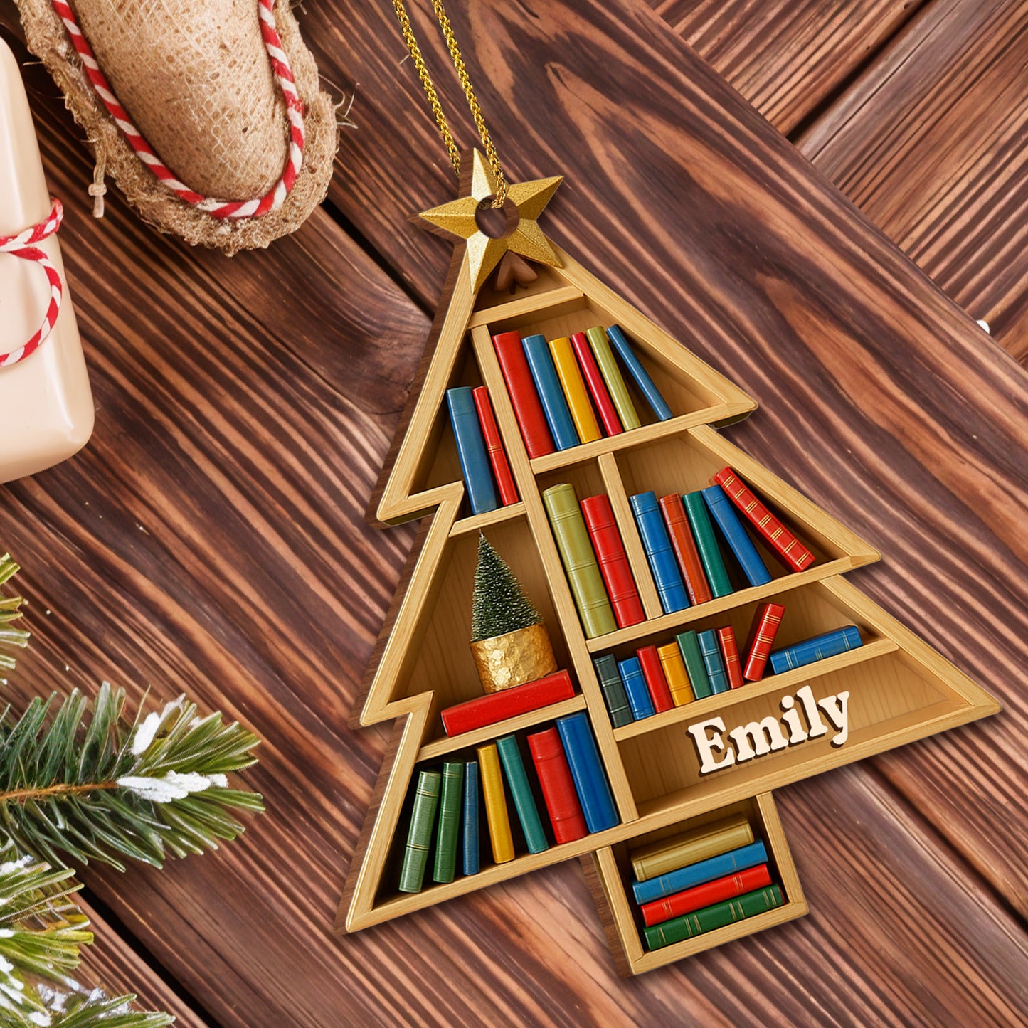 Celebrate Love Of Reading With Bookshelf Ornament