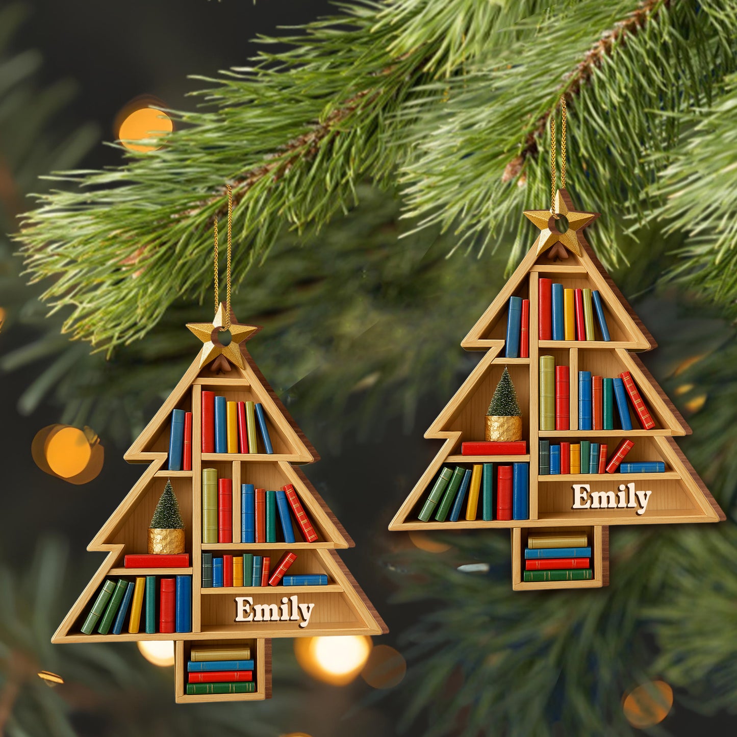 Celebrate Love Of Reading With Bookshelf Ornament