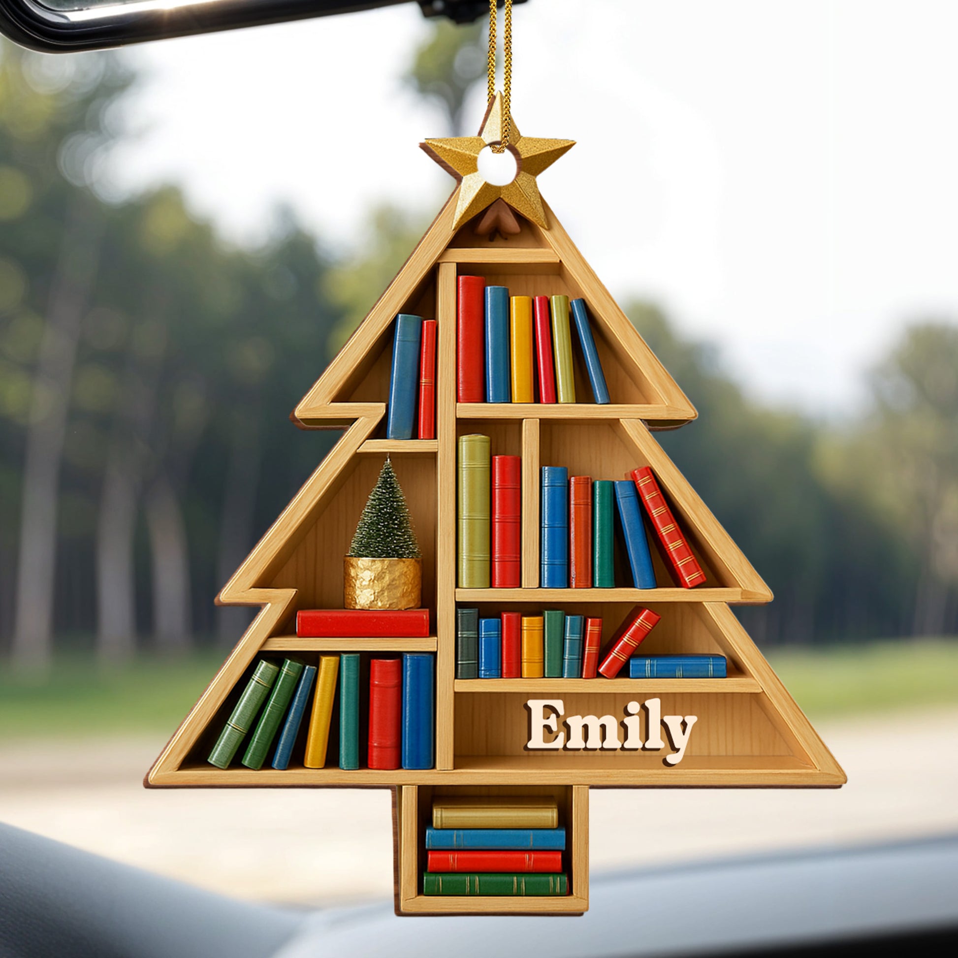 Celebrate Love Of Reading With Bookshelf Ornament