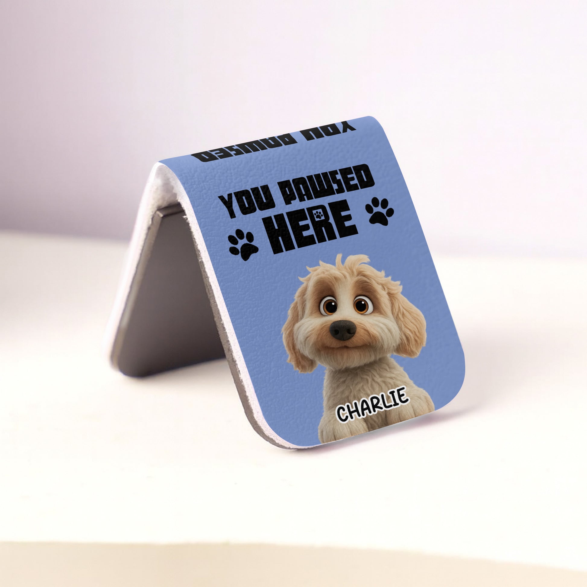 You Pawed Here With Cartoon Dog And Paw Prints