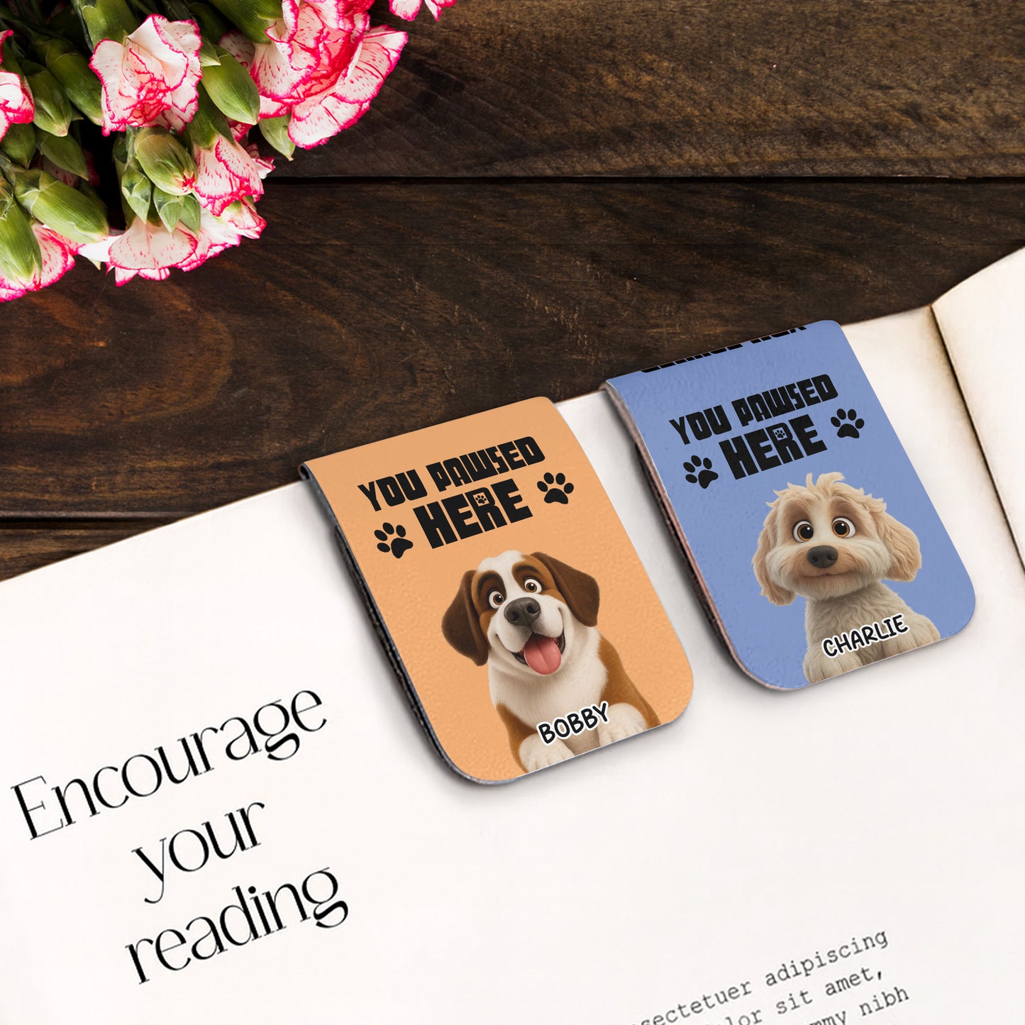 You Pawed Here With Cartoon Dog And Paw Prints