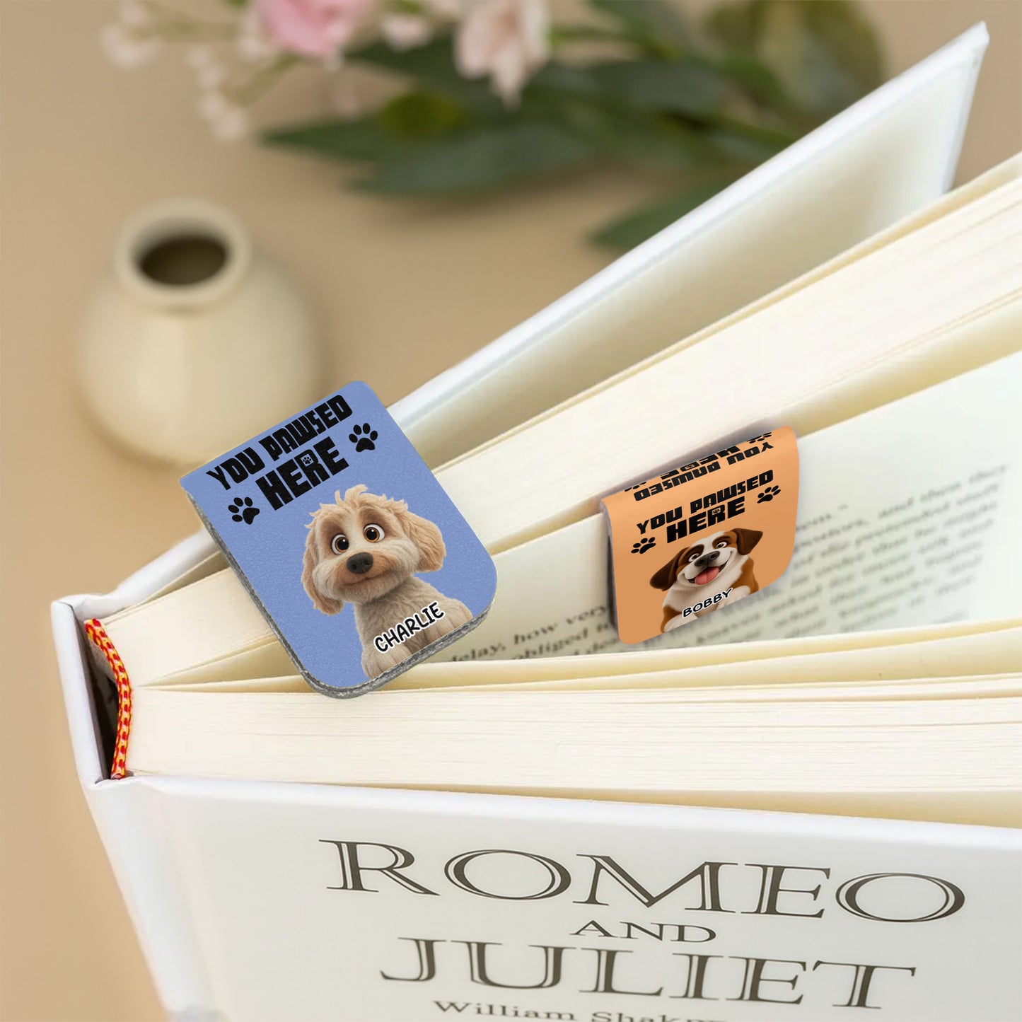 You Pawed Here With Cartoon Dog And Paw Prints