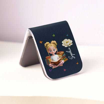 Customize Your Own Message With A Charming Girl Reading