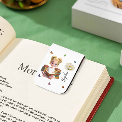 Customize Your Own Message With A Charming Girl Reading