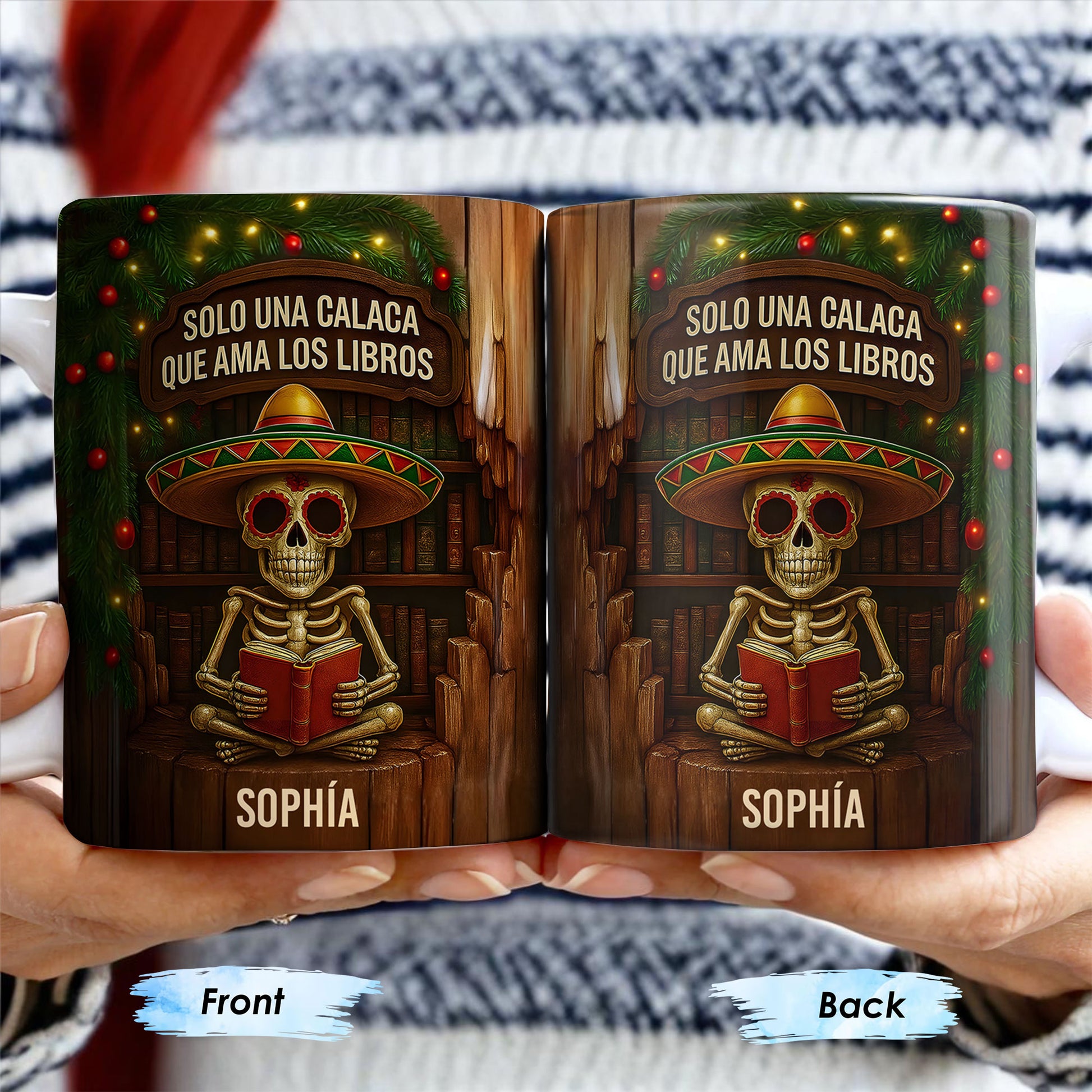 Solo Una Calaca Que Ama Los Libros With Books And Sombrero