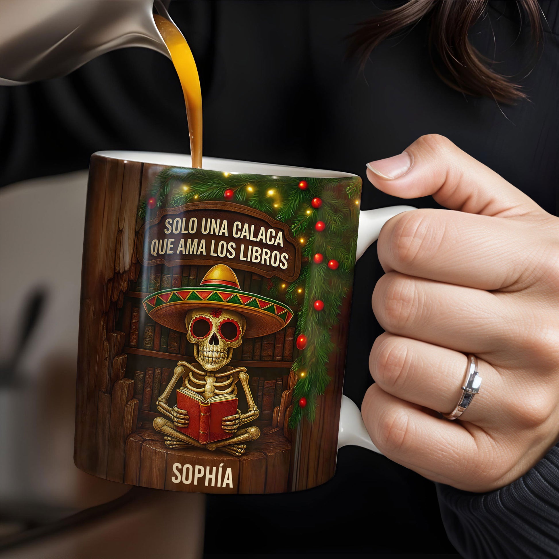 Solo Una Calaca Que Ama Los Libros With Books And Sombrero