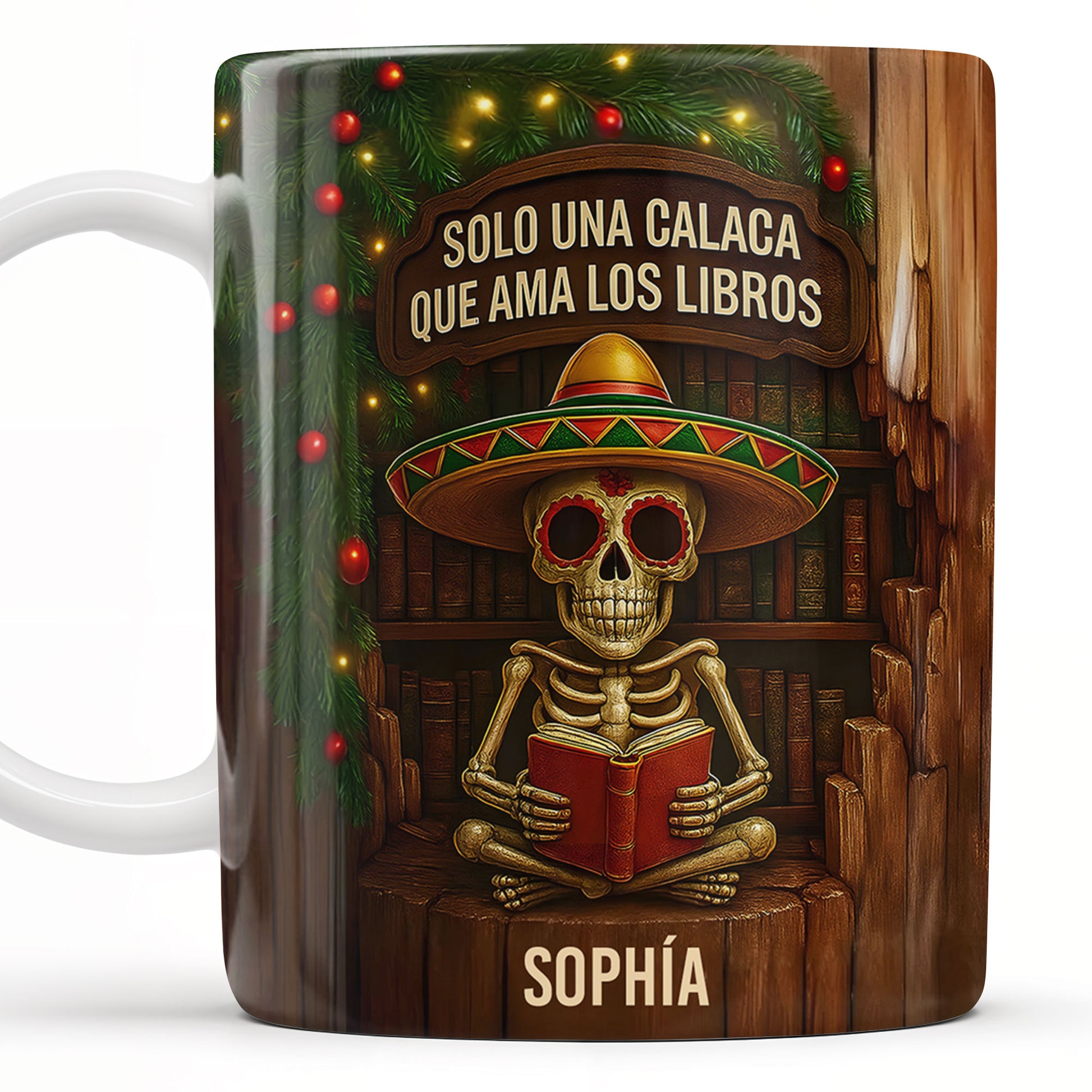 Solo Una Calaca Que Ama Los Libros With Books And Sombrero