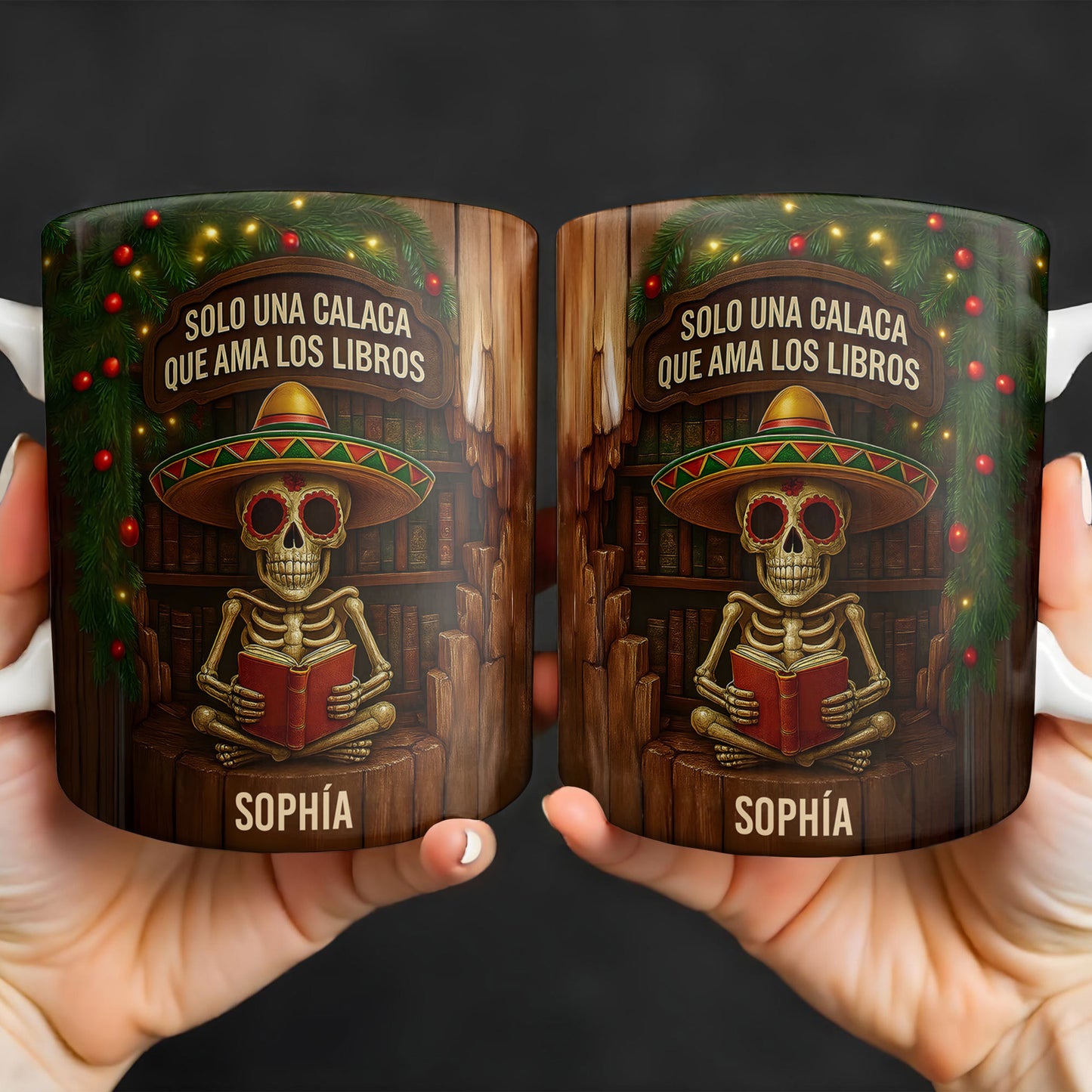 Solo Una Calaca Que Ama Los Libros With Books And Sombrero