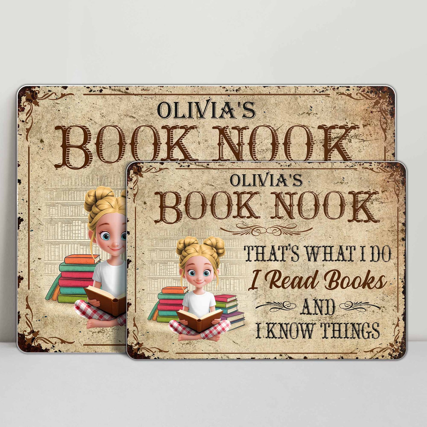 That's What I Do I Read Books And I Know Things, Cartoon Girl