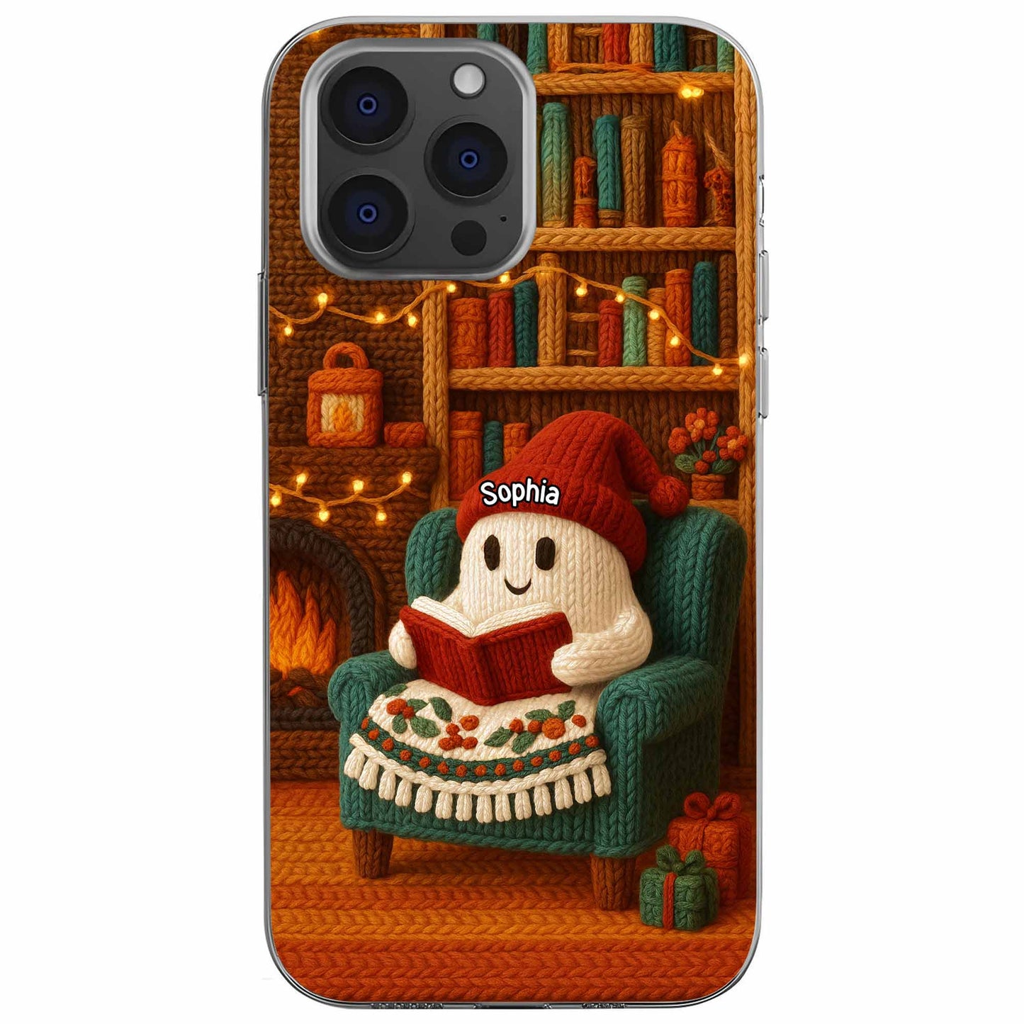 Cozy Up With A Good Book, Fireplace And Christmas Decorations