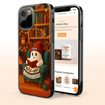 Cozy Up With A Good Book, Fireplace And Christmas Decorations