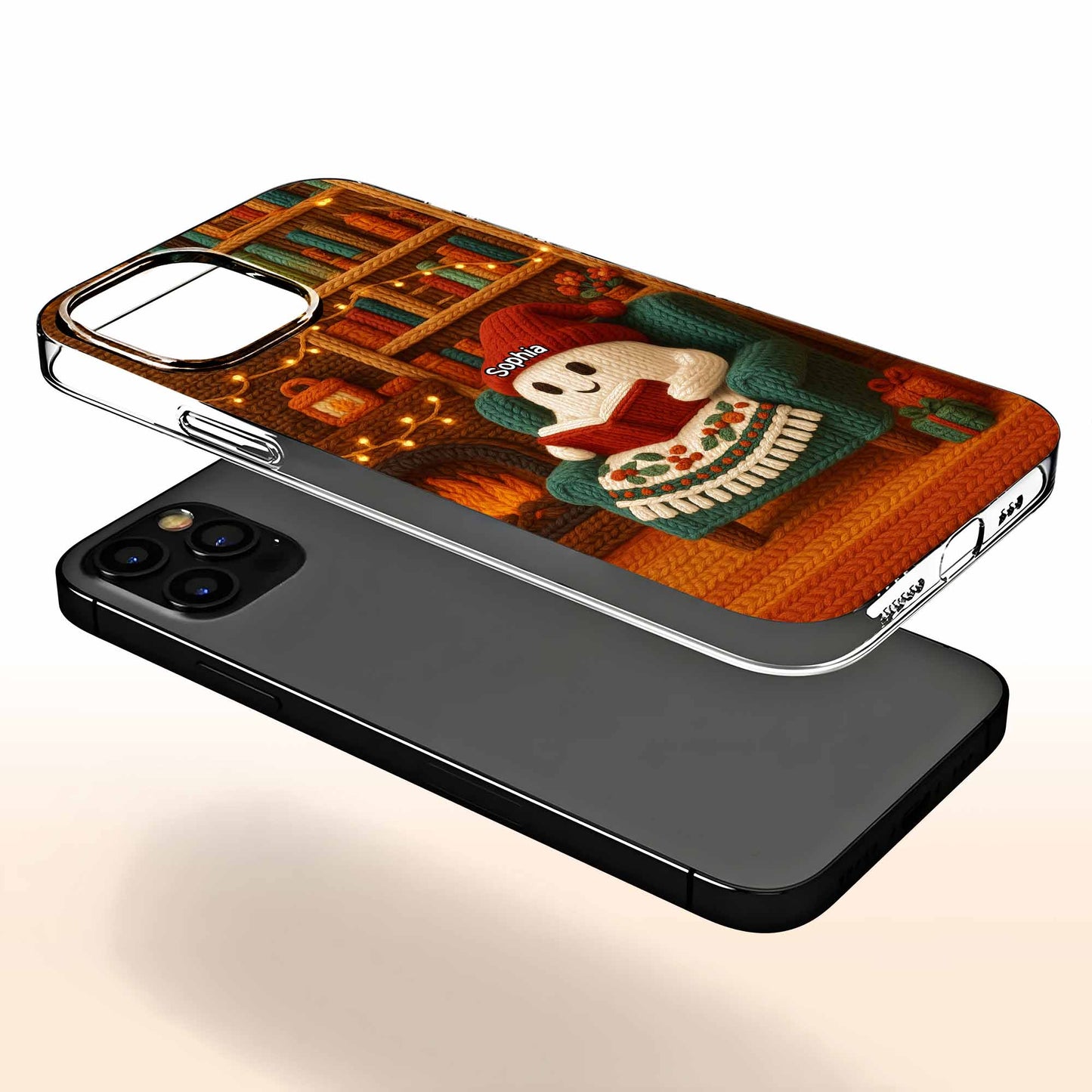 Cozy Up With A Good Book, Fireplace And Christmas Decorations