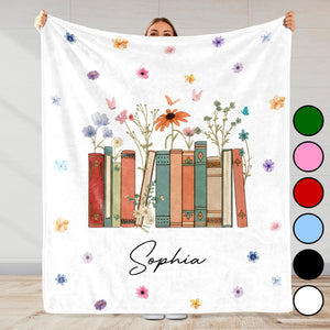 Add Your Message, A Cozy Companion For Every Book Lover With Flowers And Books