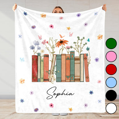 Add Your Message, A Cozy Companion For Every Book Lover With Flowers And Books