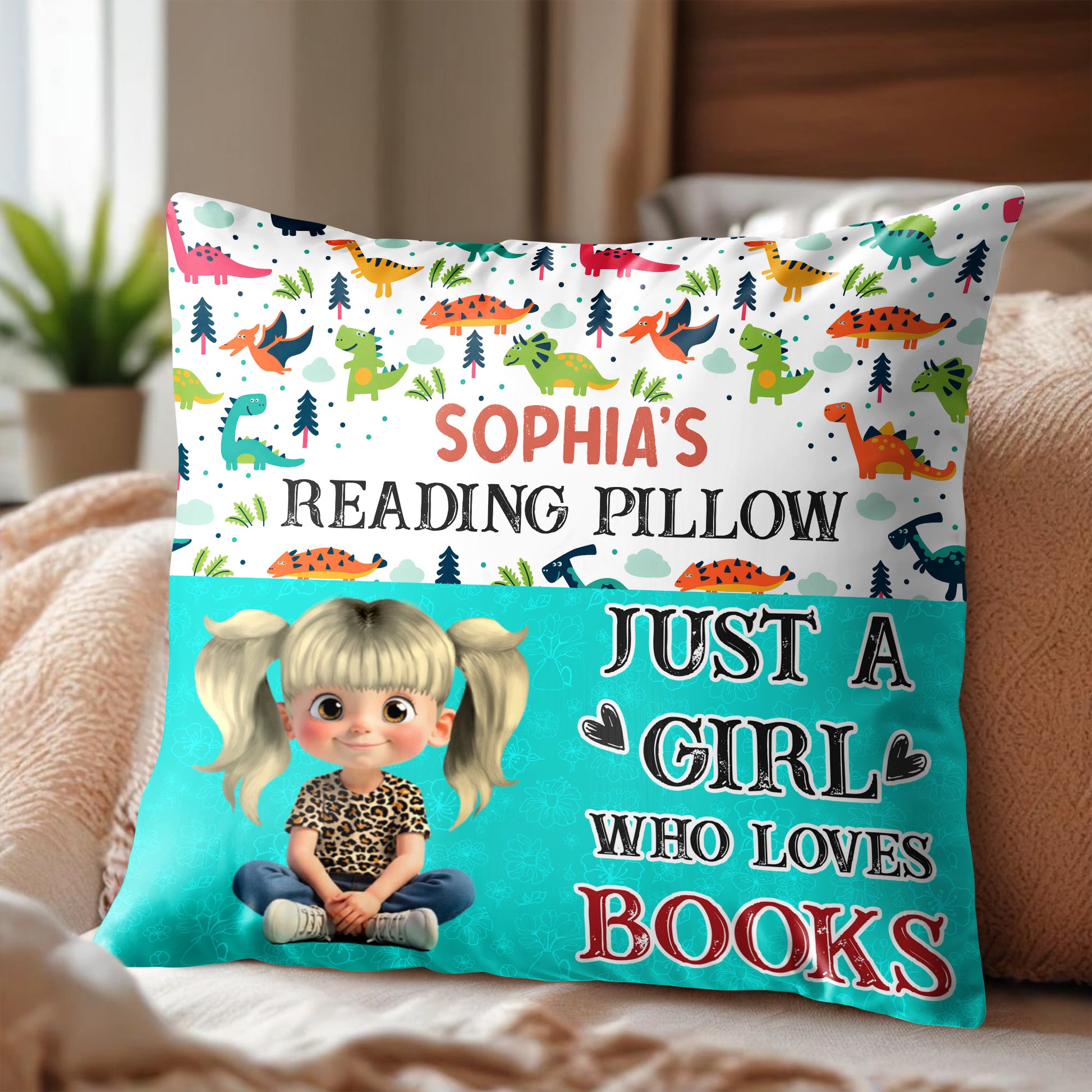 Just A Girl Who Loves Books Pillow