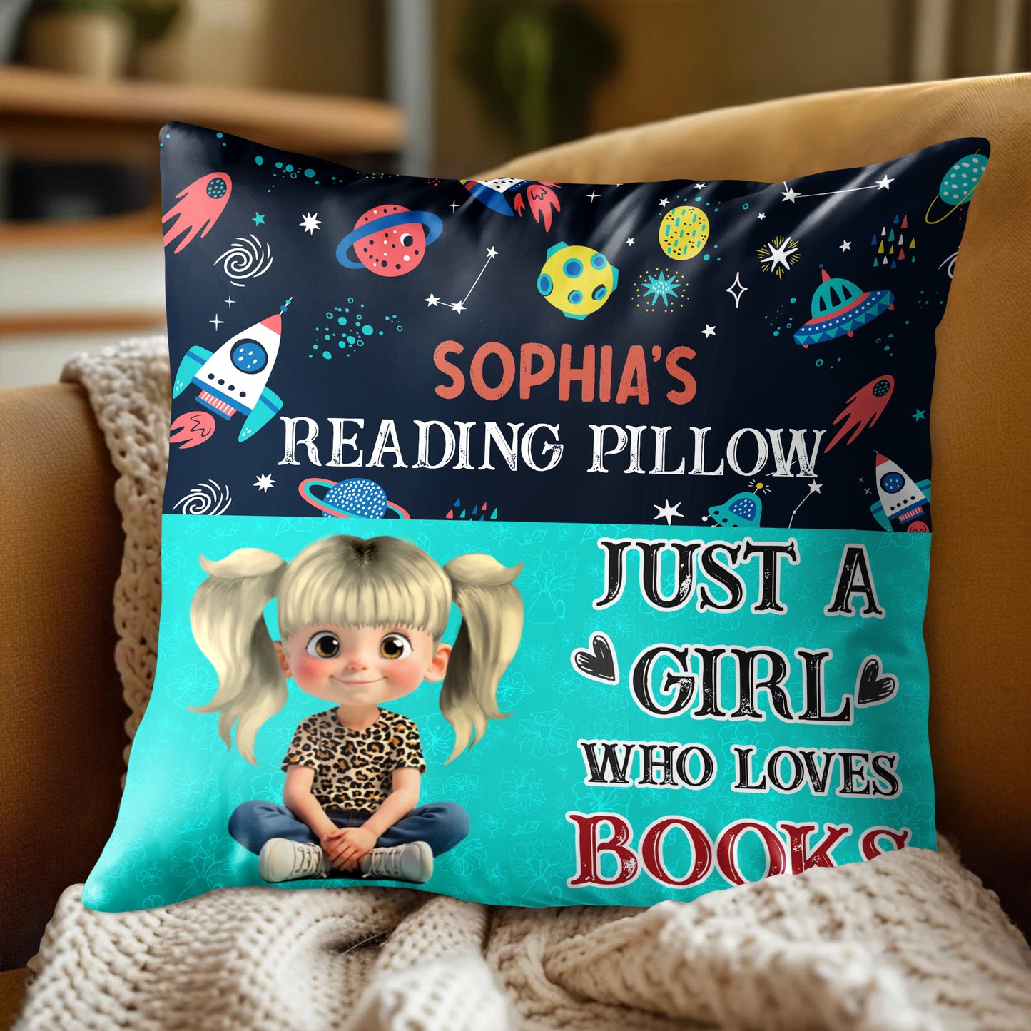Just A Girl Who Loves Books Pillow