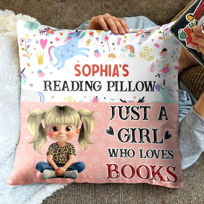 Just A Girl Who Loves Books Pillow