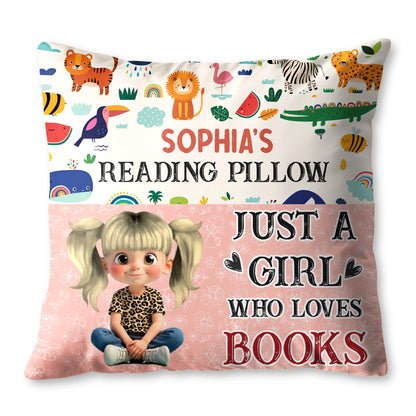 Just A Girl Who Loves Books Pillow