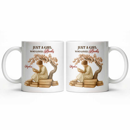 Just A Girl Who Loves Books And Sakura Tree