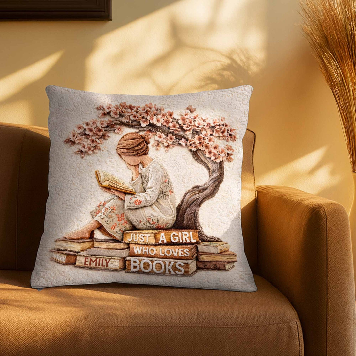 Just A Girl Who Loves Books, Flowers And Tree