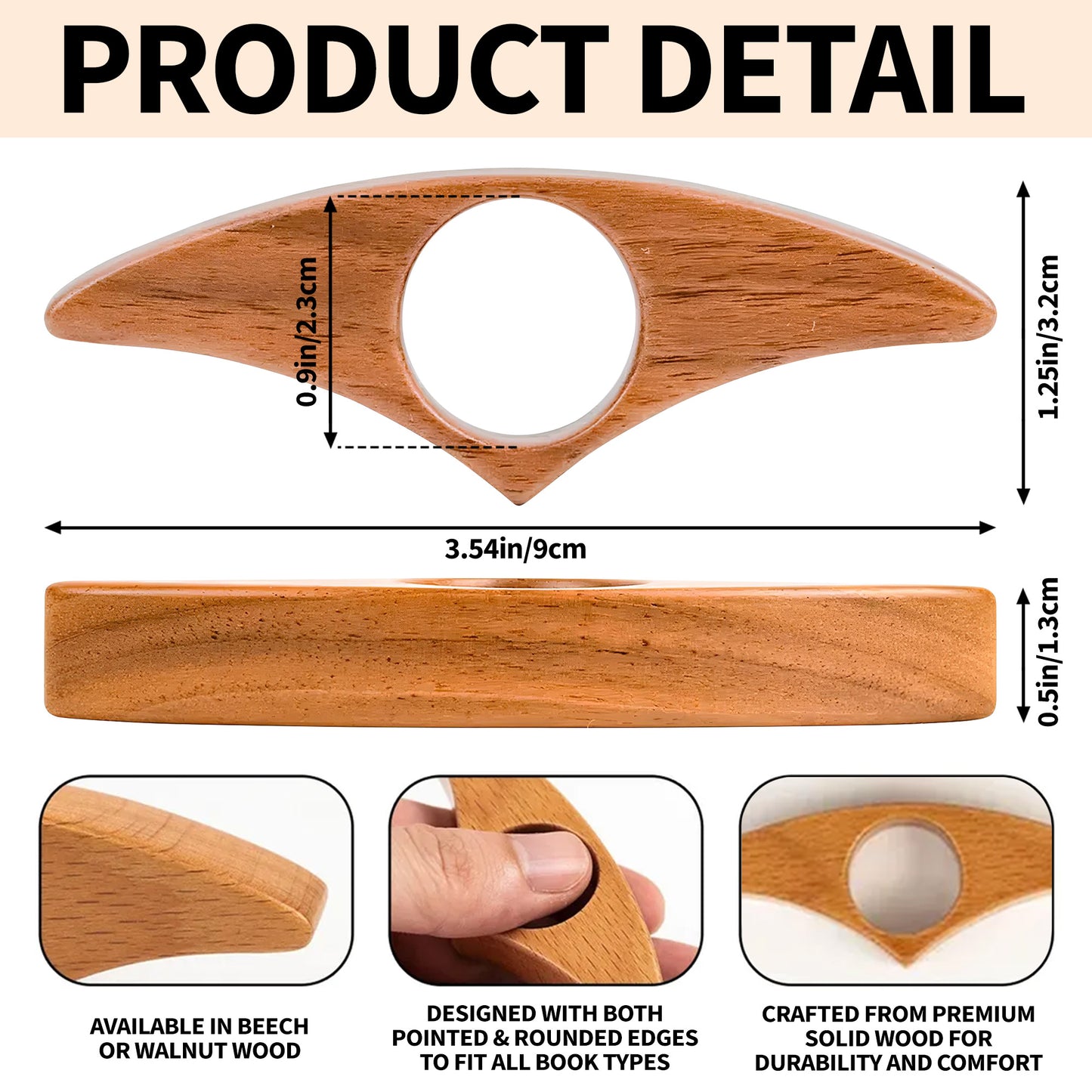 Shhh I'm Reading Engraved Wooden Page Holder - Personalized Wooden Book Page Holder - BLV029_WOPHO