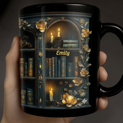 Enjoy Cozy Moments With Floral and Candle Bookshelf Design