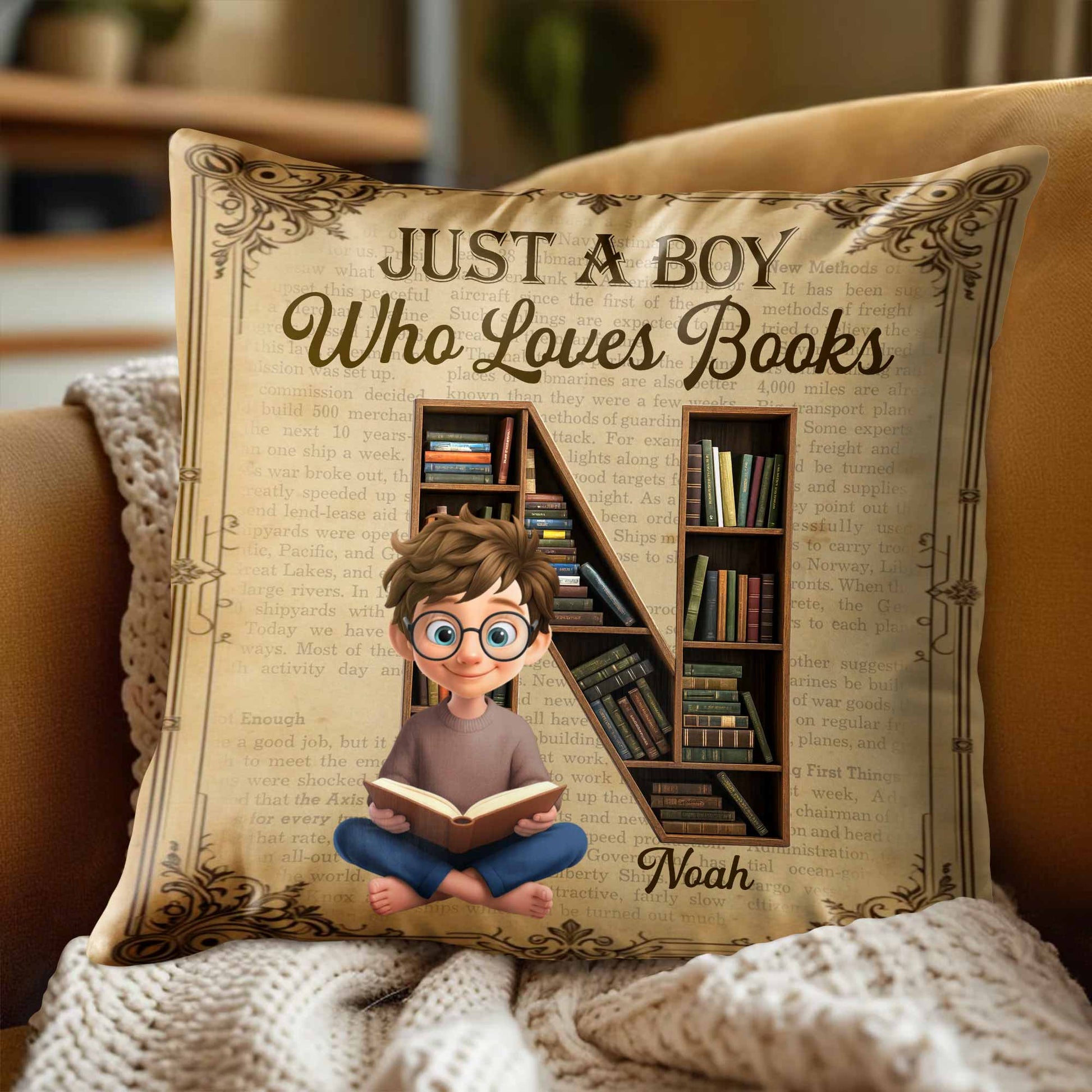 Just A Girl Who Loves Books, Girl And Bookshelf Design