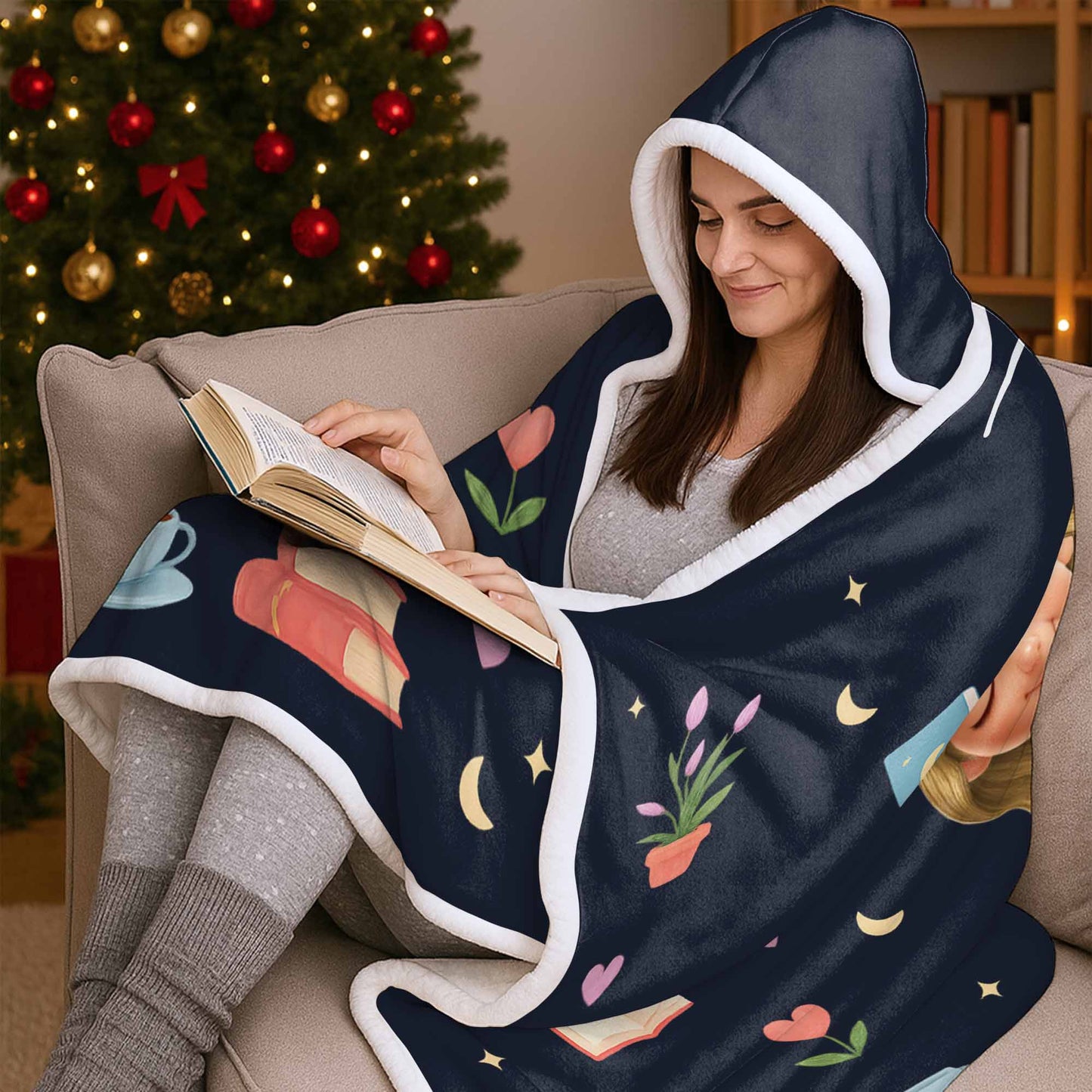 Just One More Chapter With Books And Flowers