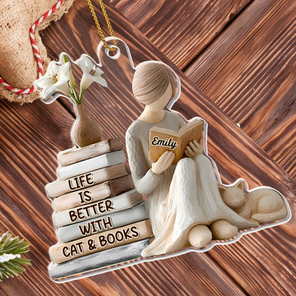 Life Is Better With Cat & Books