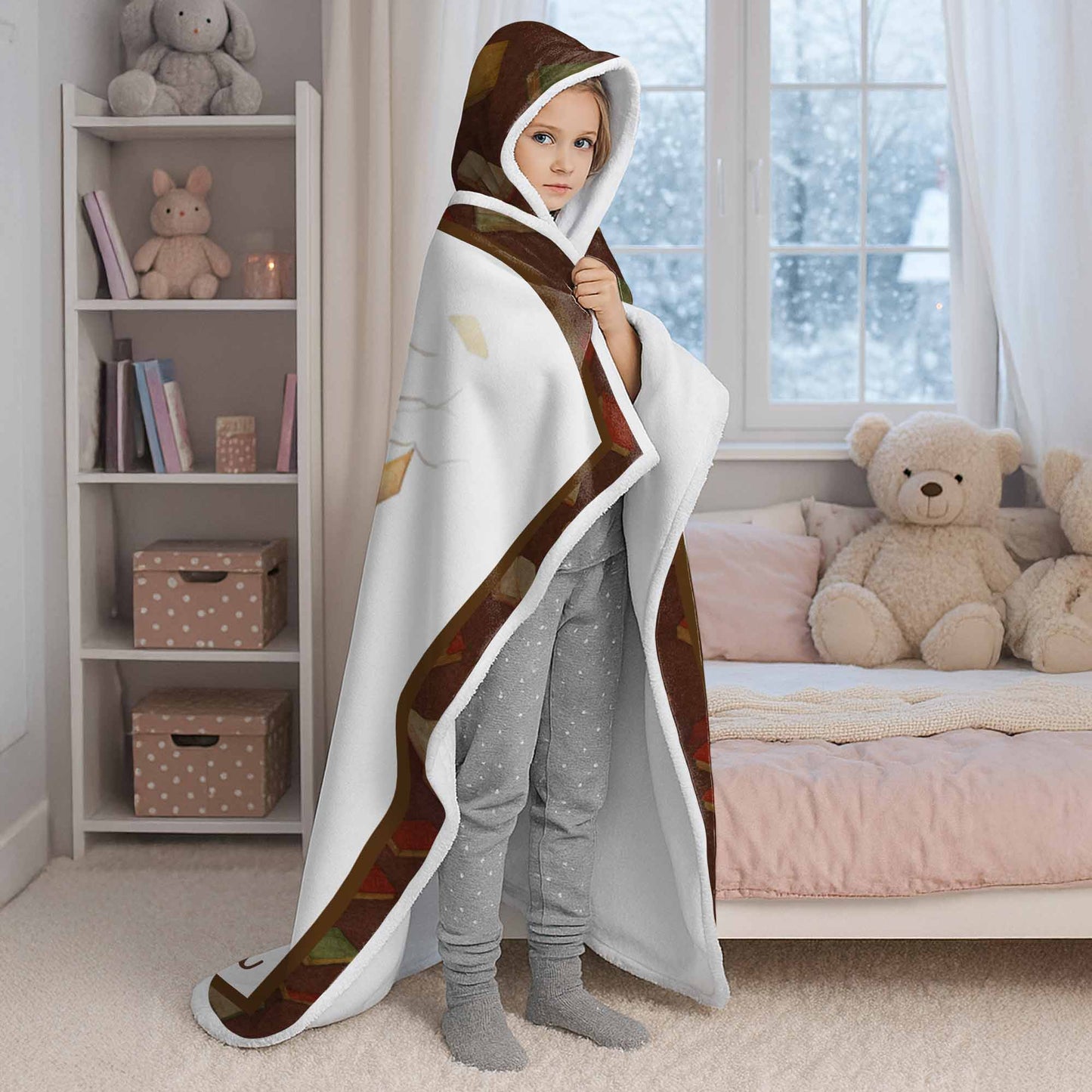 This Is My Reading Blanket Featuring a Young Girl and Books