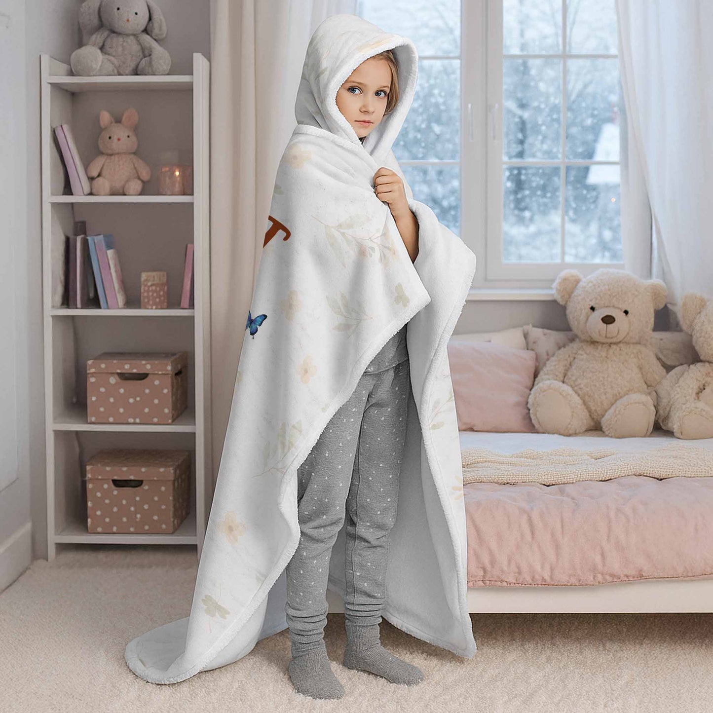 Sophia's Reading Blanket With Books and Flowers