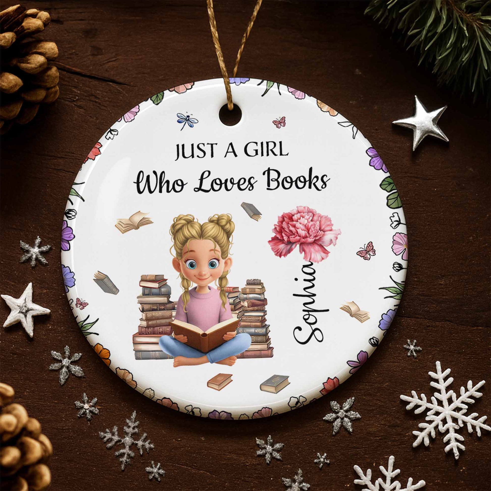 Just A Girl Who Loves Books With Girl And Books