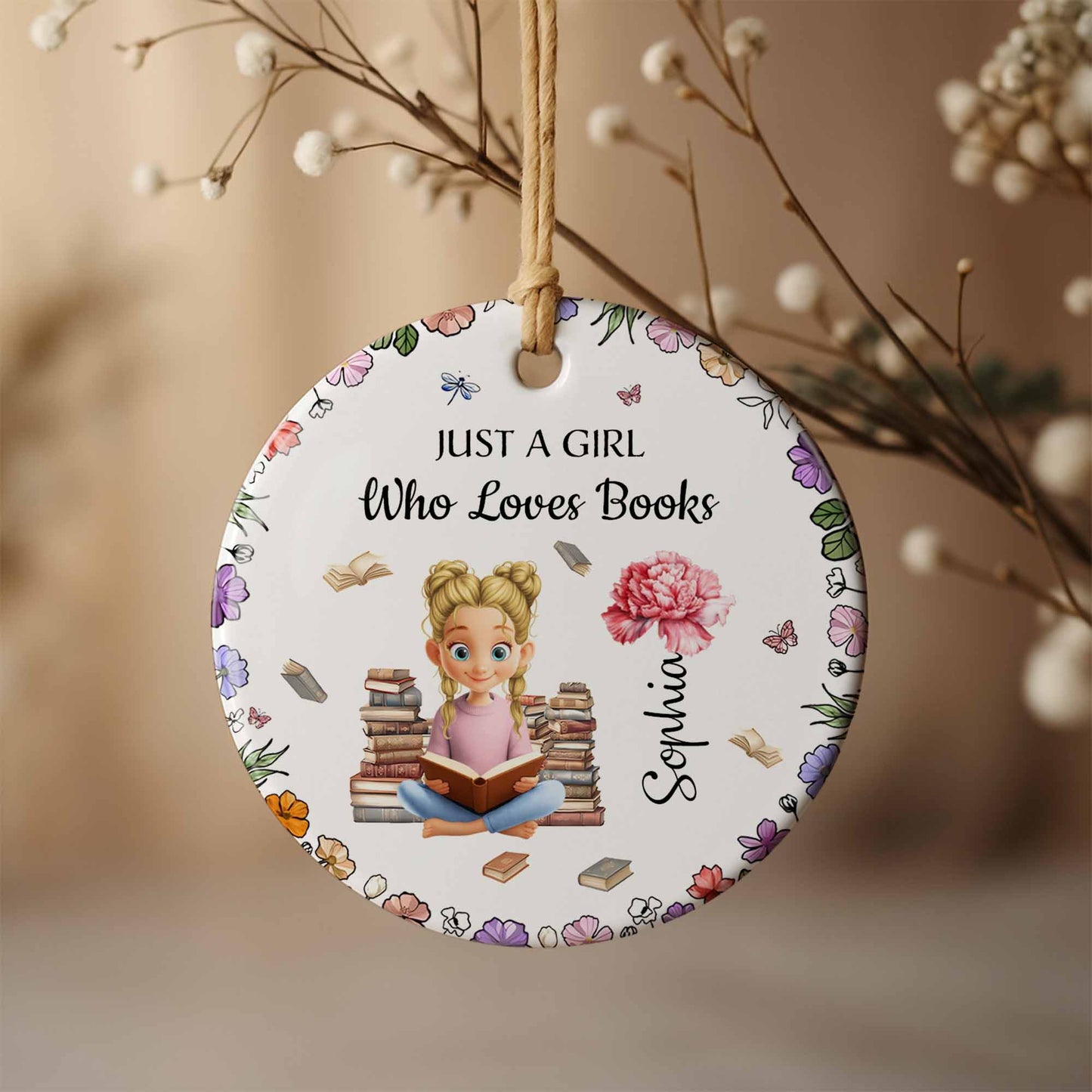 Just A Girl Who Loves Books With Girl And Books