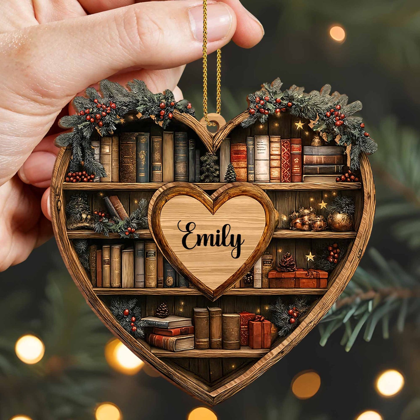 Personalized Keepsake For Bookworms With Heart And Books