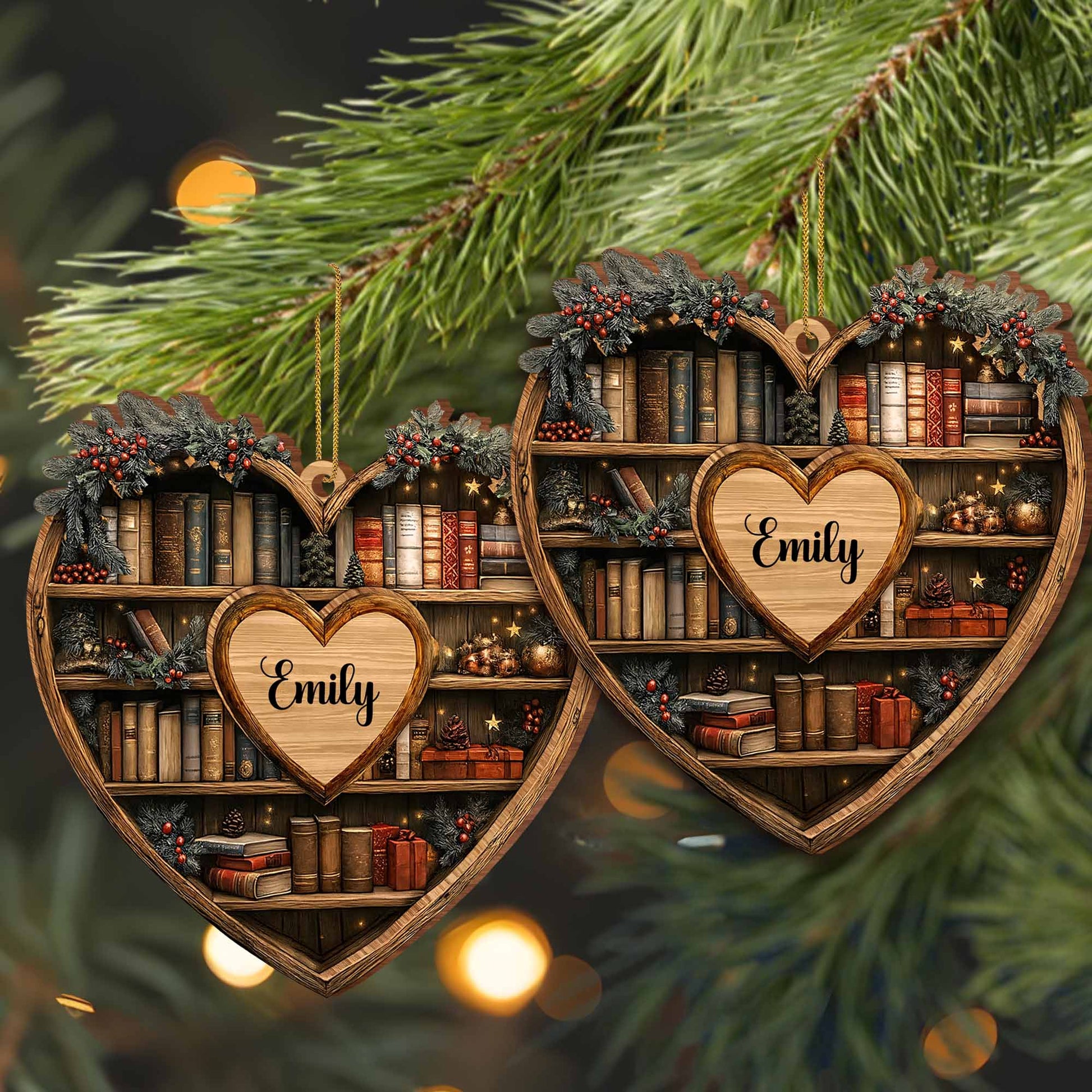 Personalized Keepsake For Bookworms With Heart And Books
