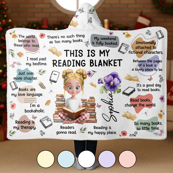 This Is My Reading Blanket With Books And Flowers