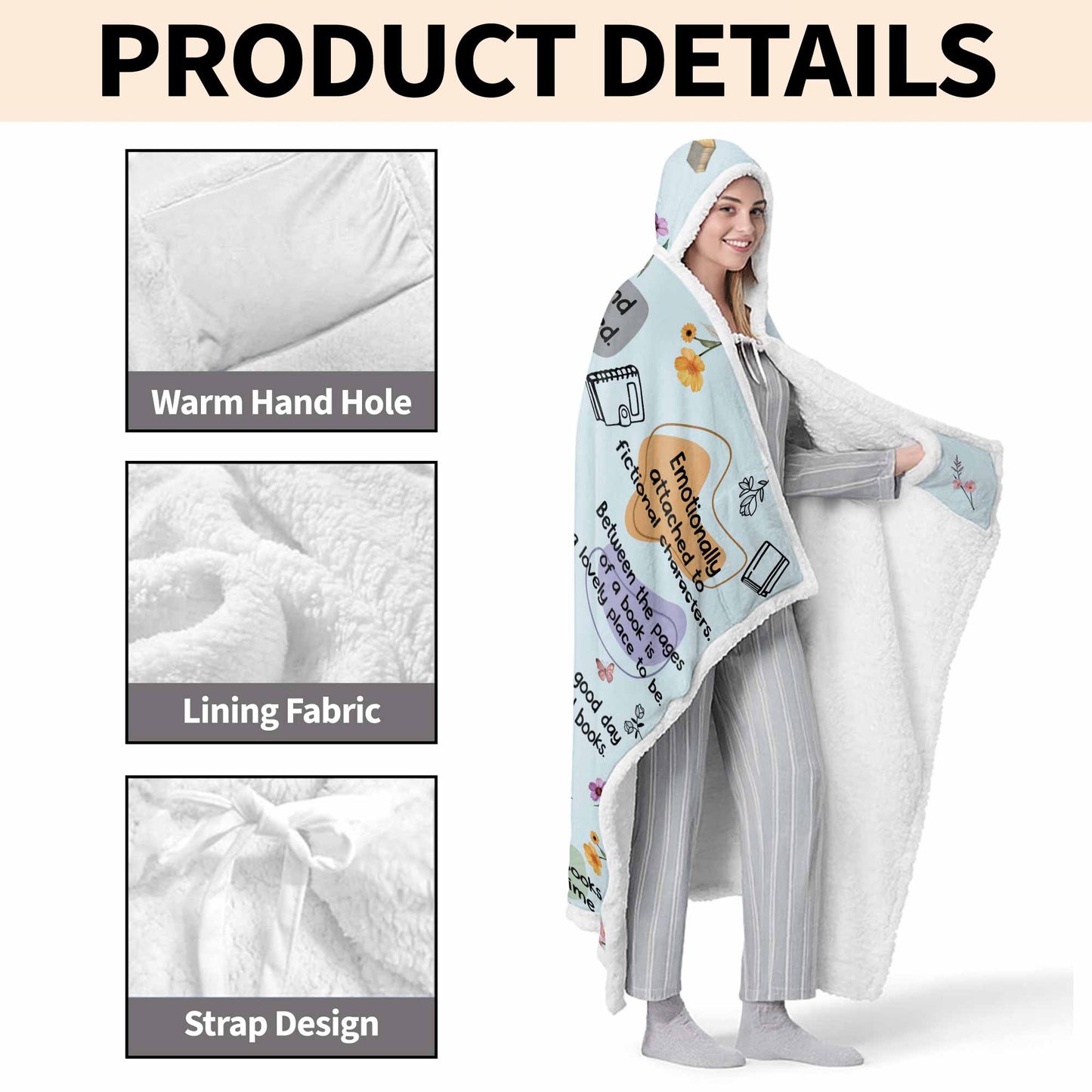 This Is My Reading Blanket With Books And Flowers