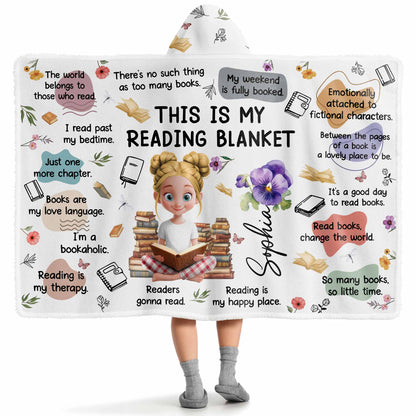 This Is My Reading Blanket With Books And Flowers