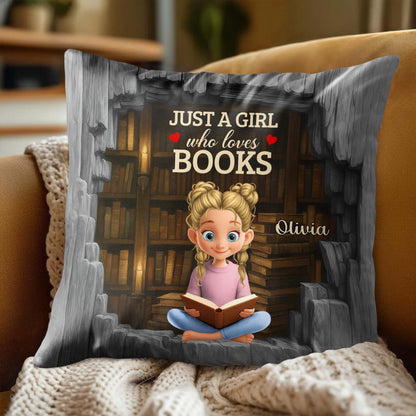 Just A Girl Who Loves Books With Hearts