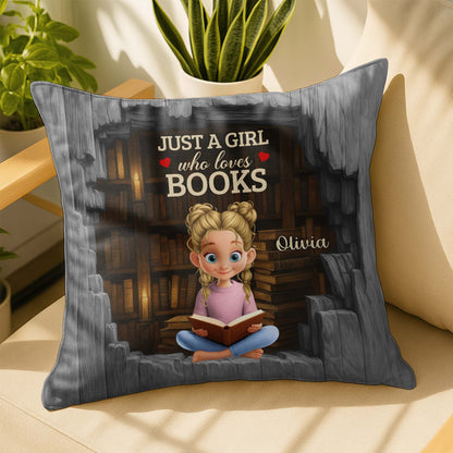 Just A Girl Who Loves Books With Hearts